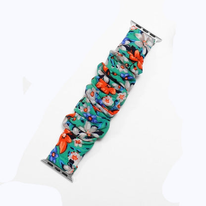 Scrunchie Strap for Apple Watch: Elastic Braided Nylon Loop Bracelet