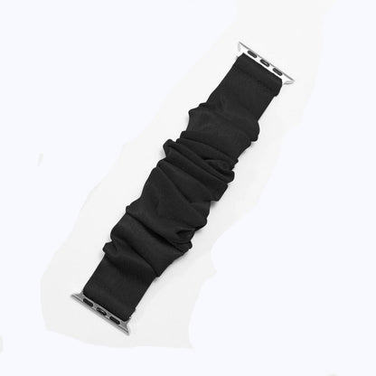 Scrunchie Strap for Apple Watch: Elastic Braided Nylon Loop Bracelet