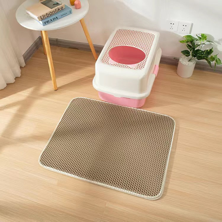 Non-slip pad of a waterproof cat litter mat