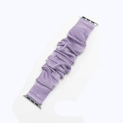 Scrunchie Strap for Apple Watch: Elastic Braided Nylon Loop Bracelet