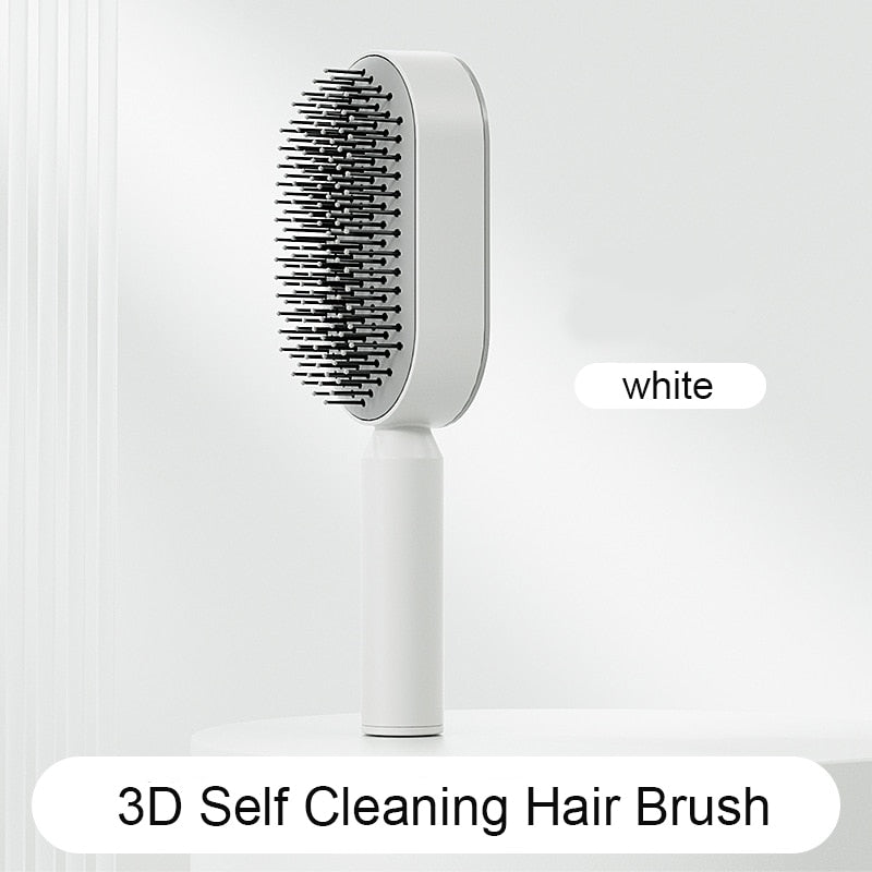 Massage scalp comb for healthy hair growth - white