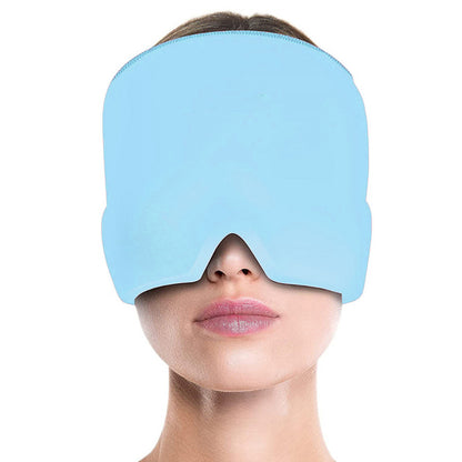 Comfortable migraine relief mask -  Blue