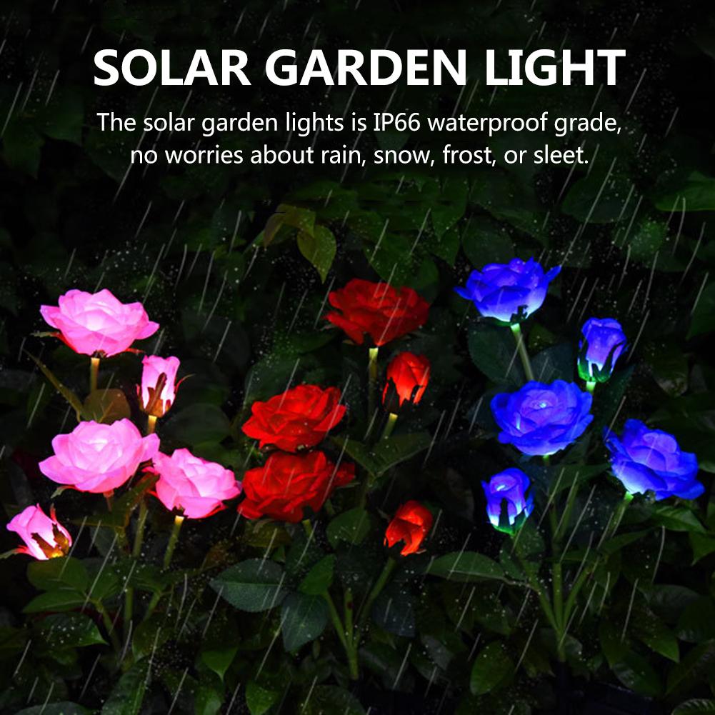 Solar Garden Light - The solar garden lights is IP66 waterproof grade, no worries about rain, snow, frost, sleet