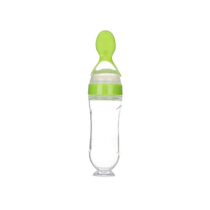 Spoon bottle feeder for comfortable feeding - Green