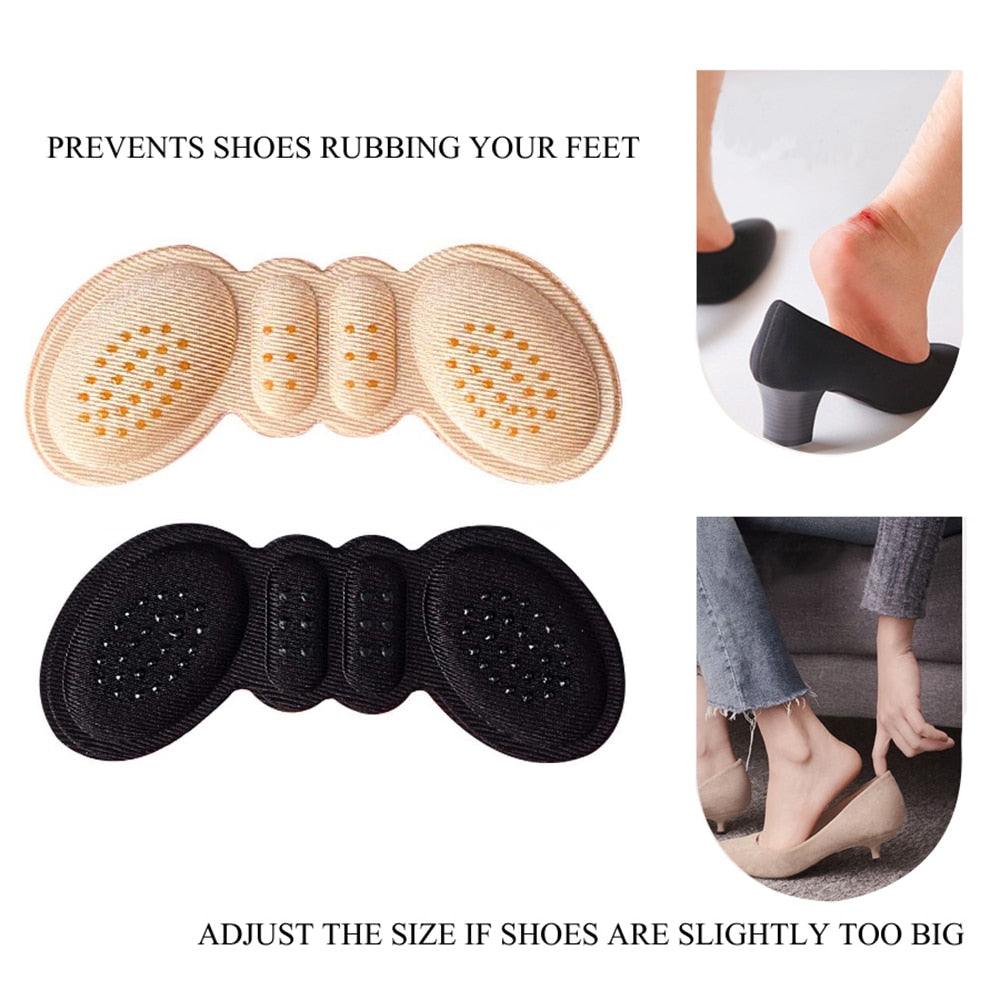 Reduce shoe size with silicone heel pads for women