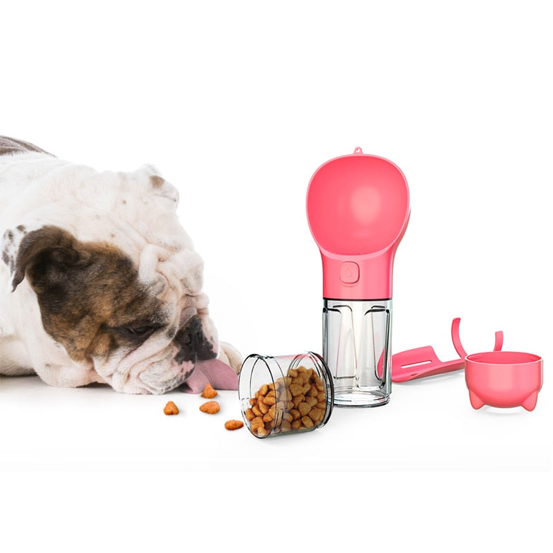 Multifunctional Pet Feeder with a ideal for pet owners who want to keep their pets' food and water in one place while on the go