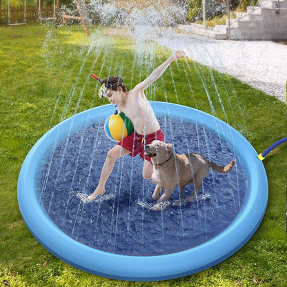 Outdoor Splash Pad with a great for hot summer days