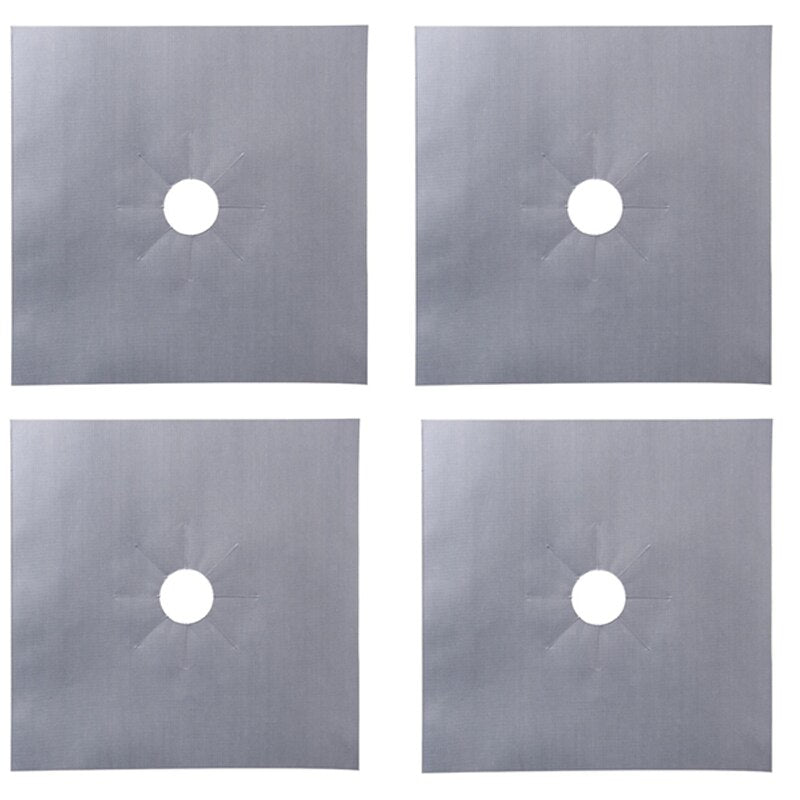 EZ Gas Stove Protector 4pcs Silver