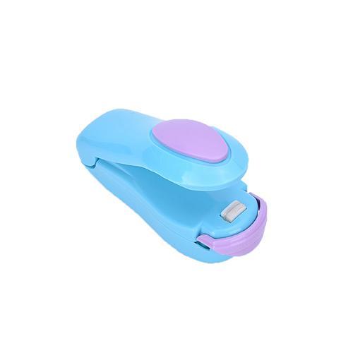 Portable mini heat sealer for plastic bags - Blue