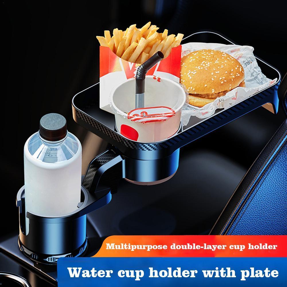 Versatile Cup Holder with Removable Tray for Convenience