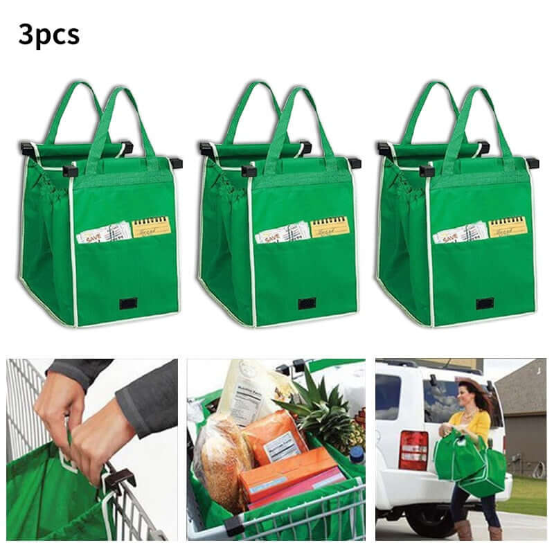 3pcs Stylish and eco-friendly cart bag for women shoppers