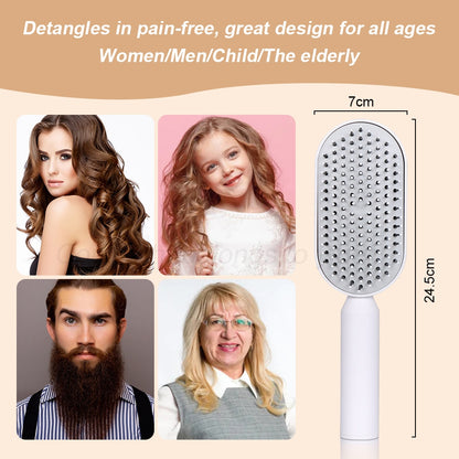 Detangles in pain-free, great design for all ages women/men/children/elderly