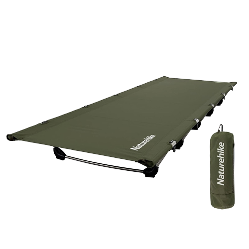 Camping Cot with a easy to set up and foldable design - Dark Green