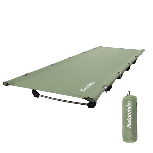 Portable Camping Cot for comfortable camping - Green