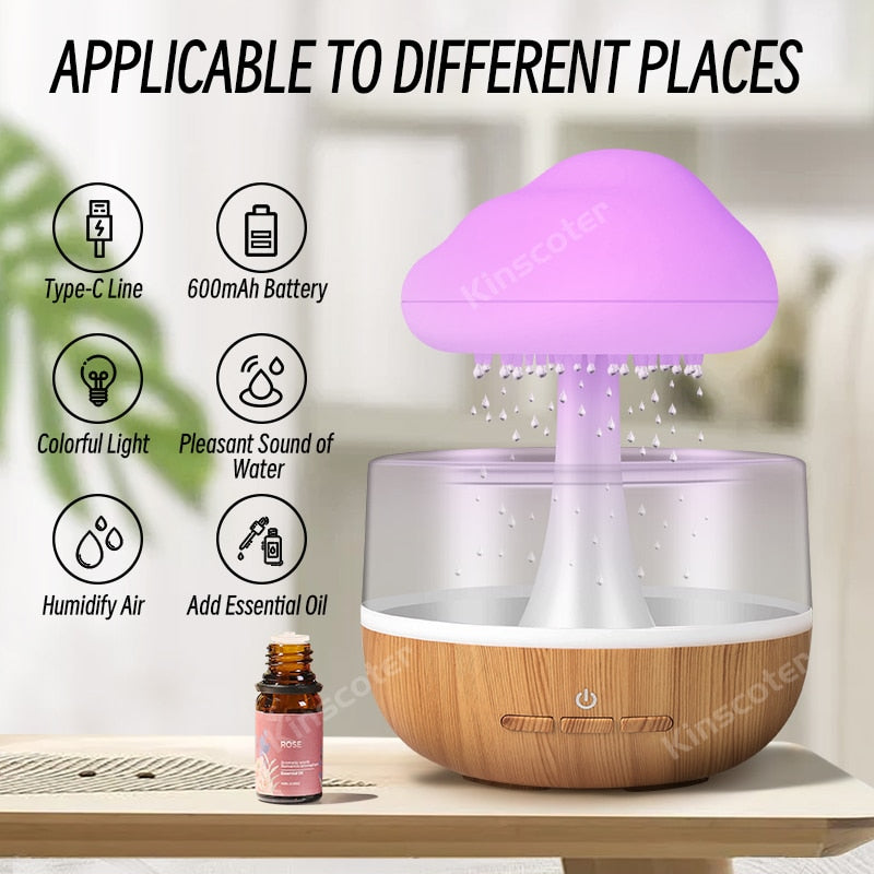 Applicable to different places - Rain Cloud Humidifier