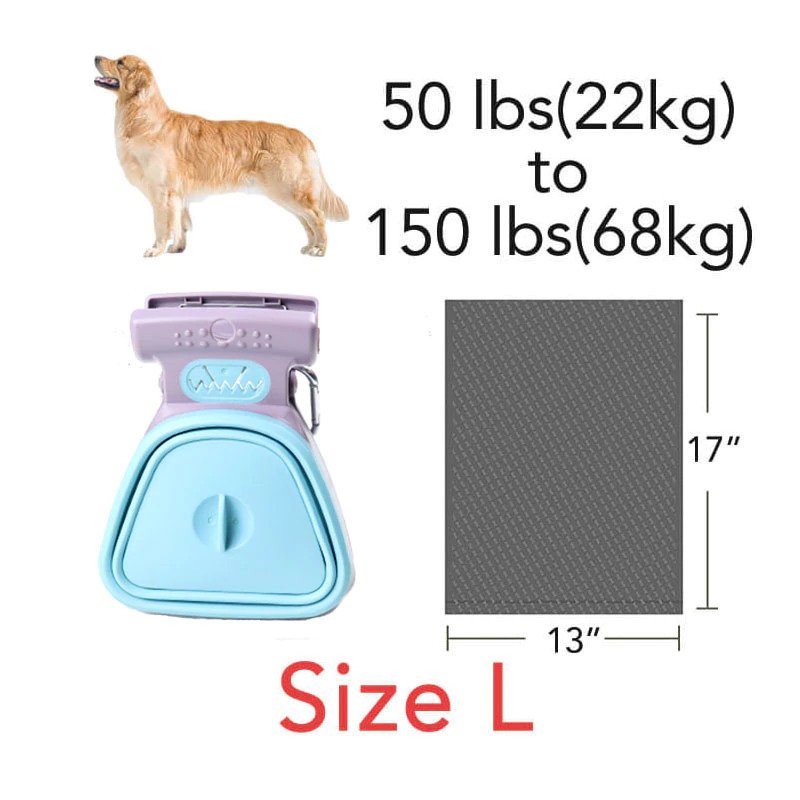 Dog waste cleaner with a easy to clean design - Dimensions Large