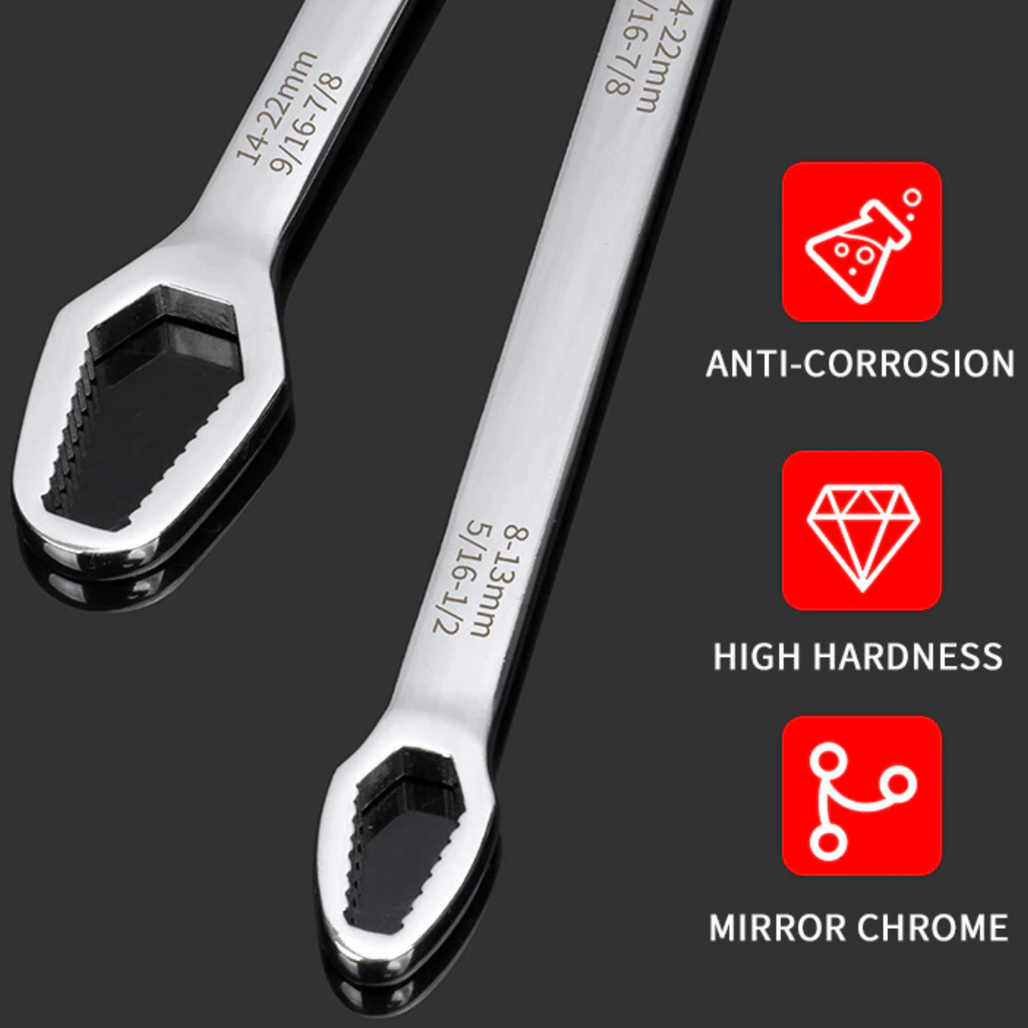 EZ Universal Torque Wrench - Efilze Life Hacks - Anti-corrosion, high hardness, mirror chrome