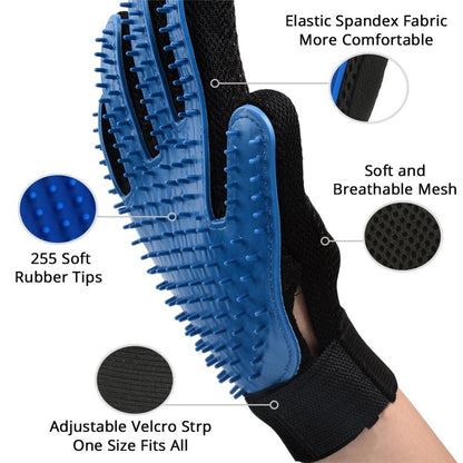Pet Grooming Glove with a perfect for bonding with your pet