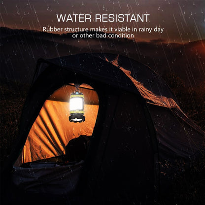 Powerful LED searchlight for camping and outdoor adventures - waterproof and rechargeable