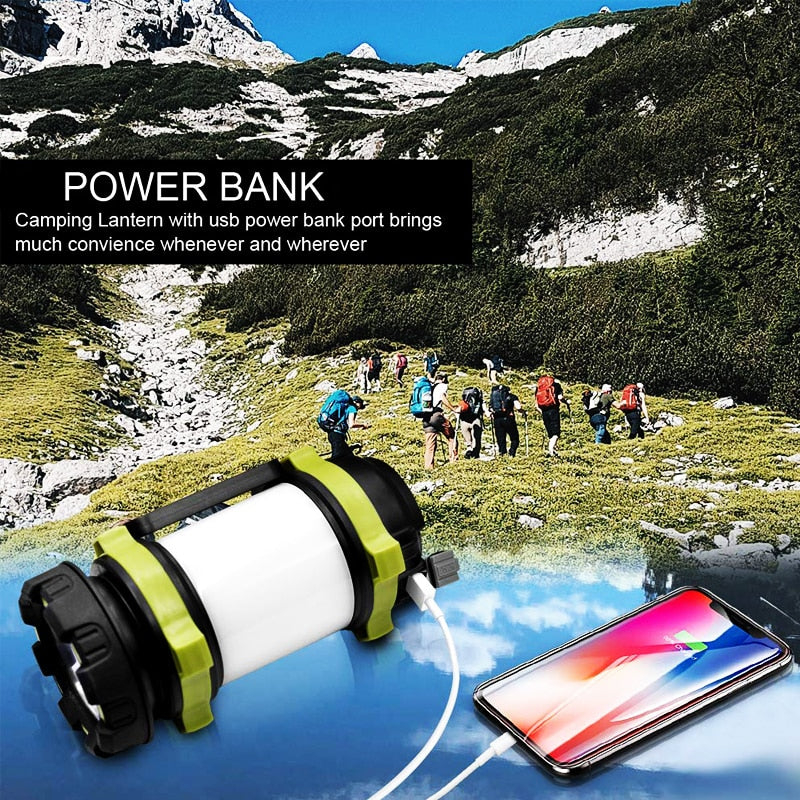 Powerful, portable, and waterproof LED torch for camping and emergencies