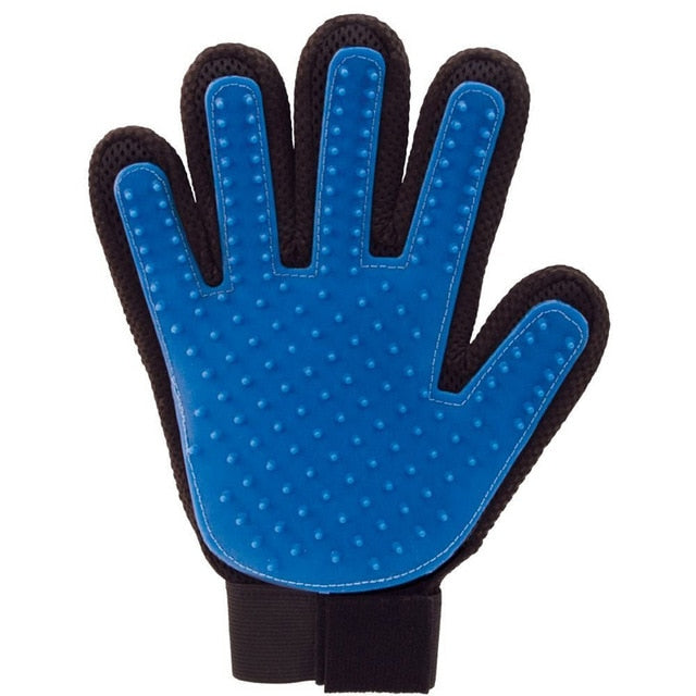 Pet Grooming Glove with a perfect for shedding pets - Blue Right Glove