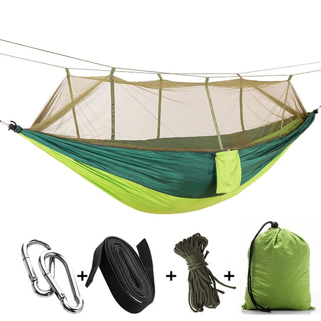 Take a Load Off and Enjoy the Outdoors with Our Convenient Camping Hammock!