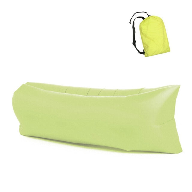 Beach sleeping bag air hammock - inflate and relax in minutes