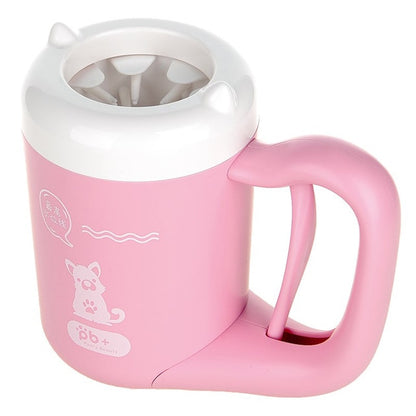 Take your dog's paw cleaning routine on-the-go with our portable cup design