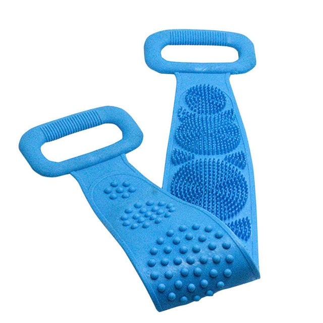 Silicone body brush for a hygienic and long-lasting use - Blue