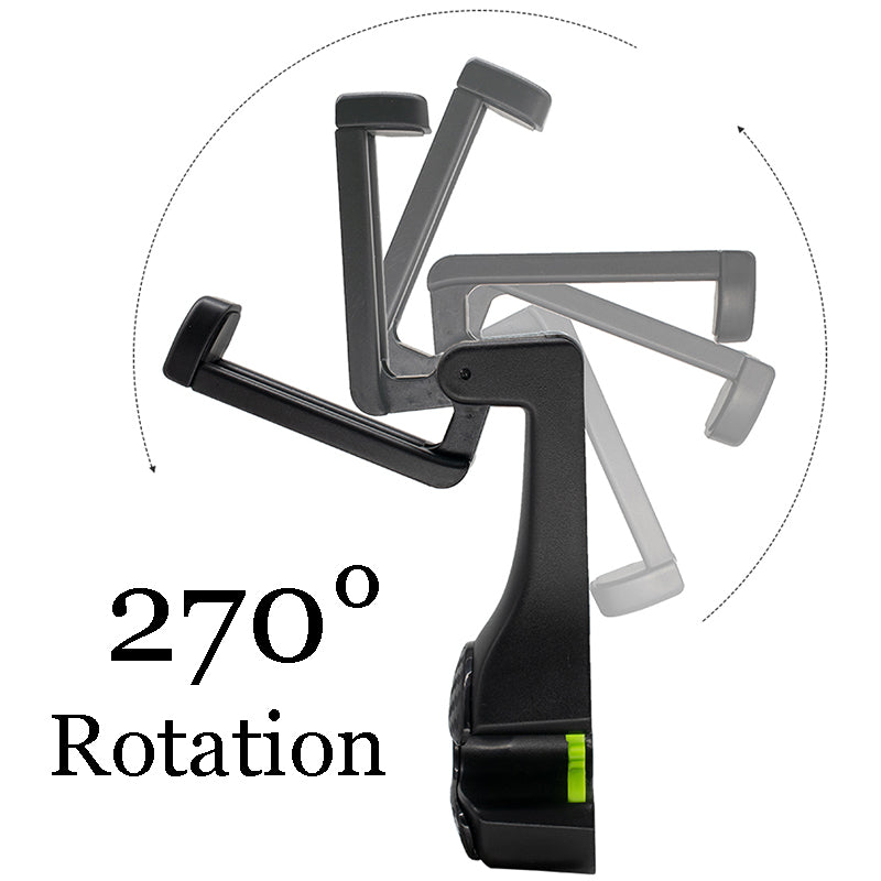 EZ Car Headrest Hook with Phone Holder 270 degrees rotation
