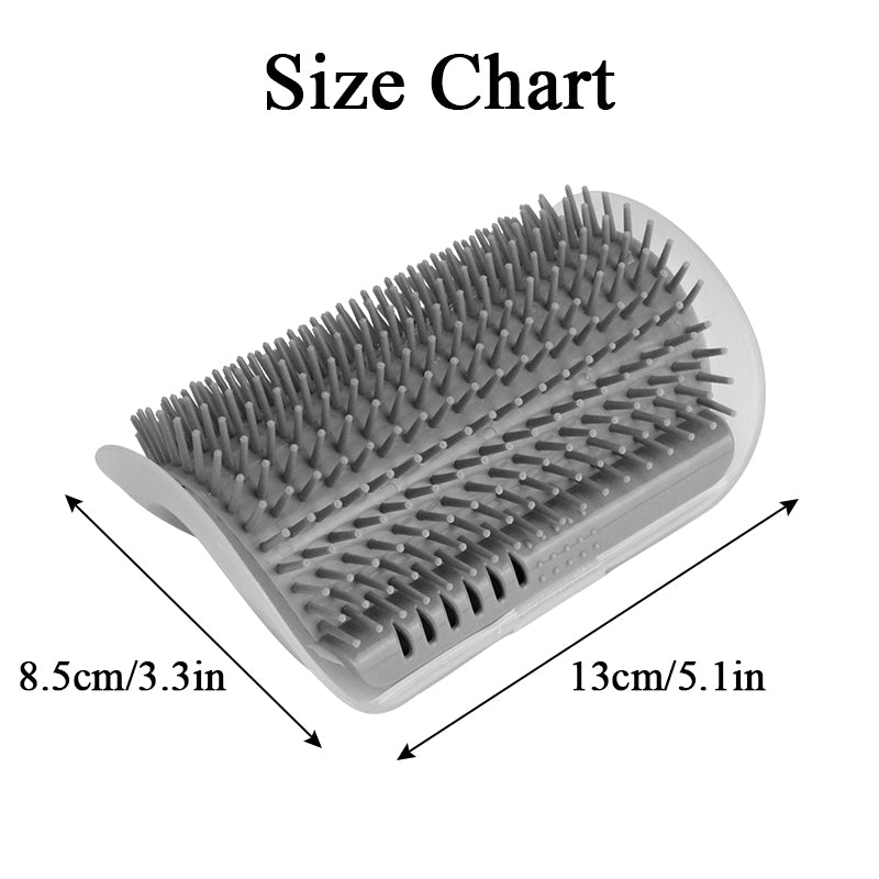 self-Grooming Cat Brush with Wall Mount - Perfect for Cats of All Breeds - Dimensions