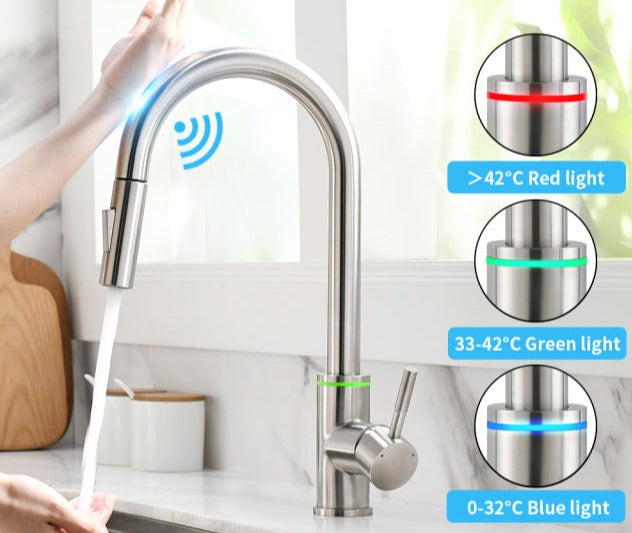 Sleek and Stylish Touchless Kitchen Sink Faucet